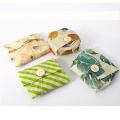 Eco Friendly Reusable Washable Custom Organic Beeswax Food Wrap Handmade Envelope Storage Packing